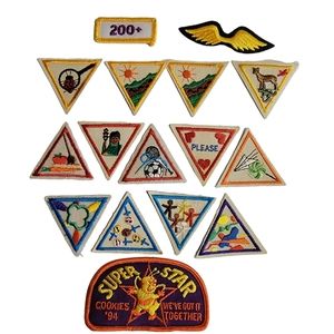Lot of 16 Vintage Unused Brownie Girl Scout Badges
